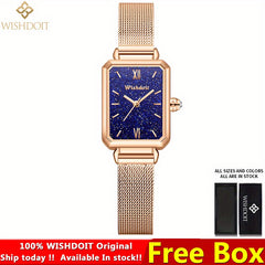 WISHDOIT Waterproof Stainless Steel Business Girl's Watch