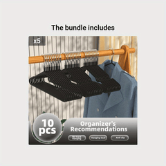 10pcs Pack 16 Inch Stainless Steel Wire Metal Hangers Non Slip Hangers