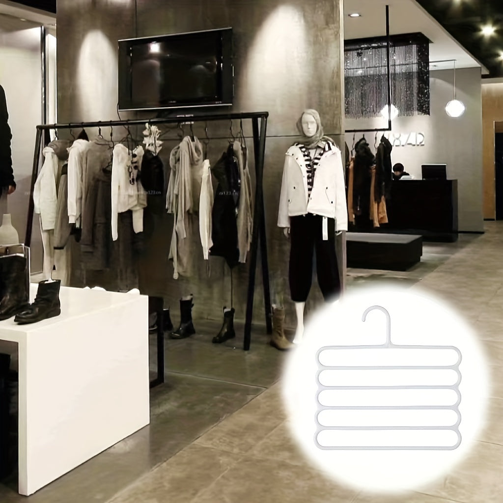5-Layer Anti-Slip Pant Rack for Wardrobe