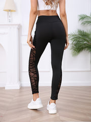 Mesh Stitch High Waist Leggings - Butt Lifting Skinny Leggings