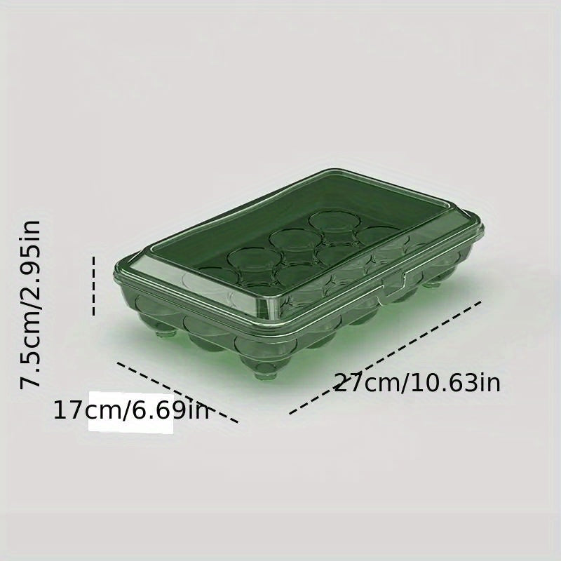 15pcs Plastic Egg Storage Boxes Shockproof Transparent Reusable Box