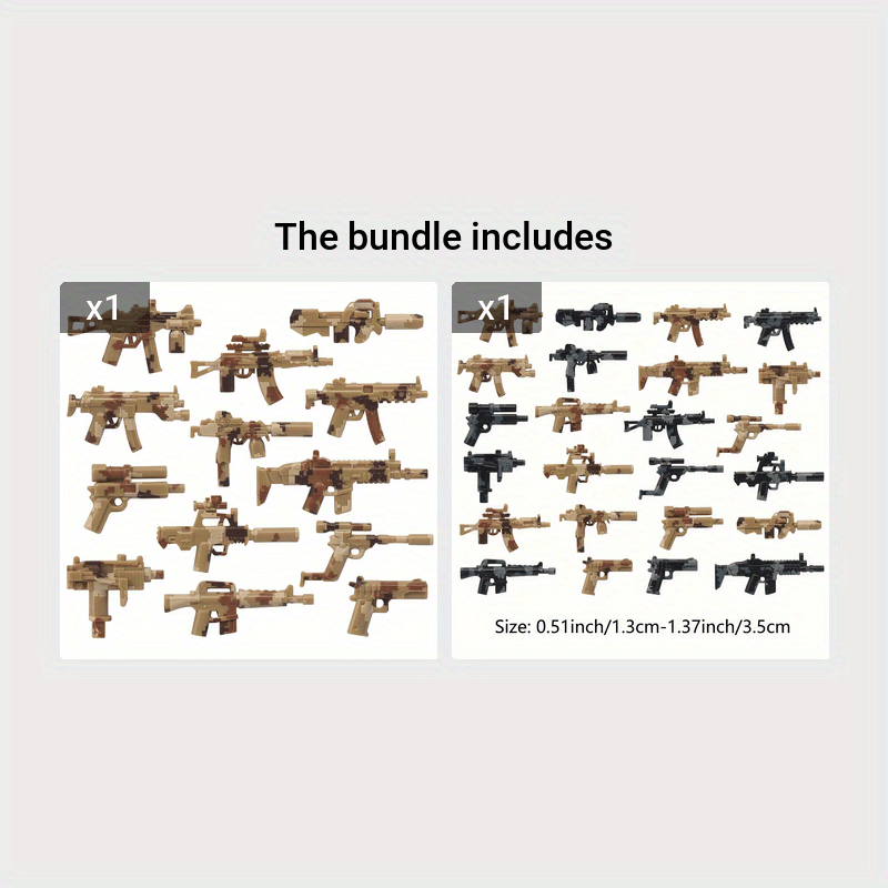 Soldier Weapon Pack Building Blocks Toys Set