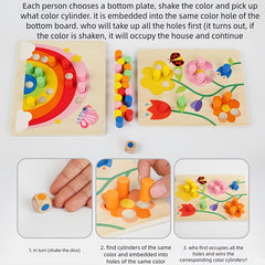 Matching Rods Kindergarten Cognitive Learning Activity