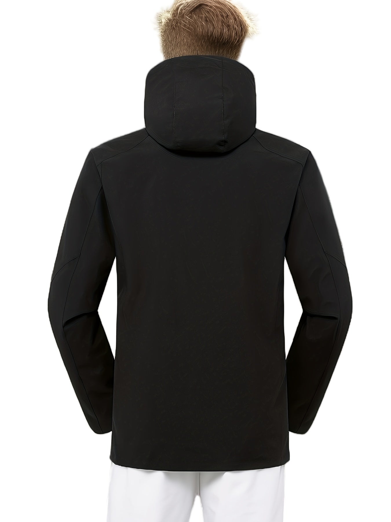 Men's Thermal 3-in-1 Jacket Windproof Stand Collar Zip Pockets