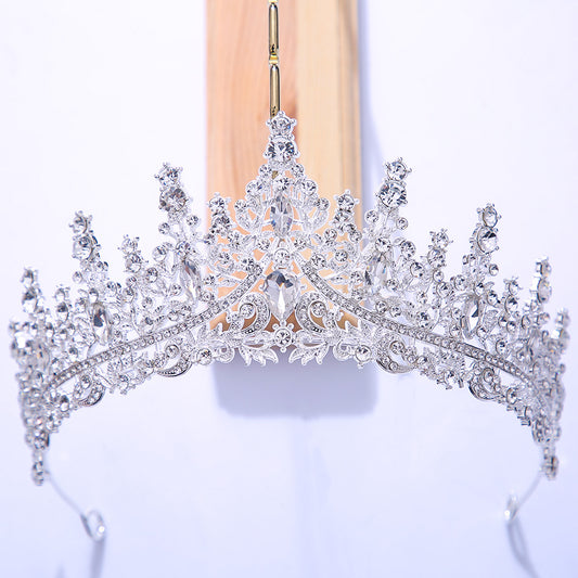 Colorful Rhinestone Crown Wedding Hair Accessories Women Bride Dress Accessories