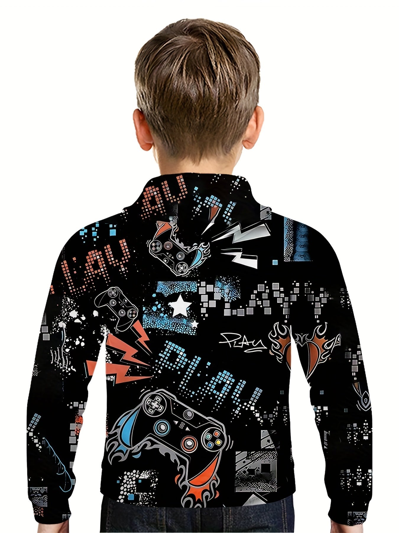 Teens 3D Print Sweatshirt Kids Casual Street Wear Clothes