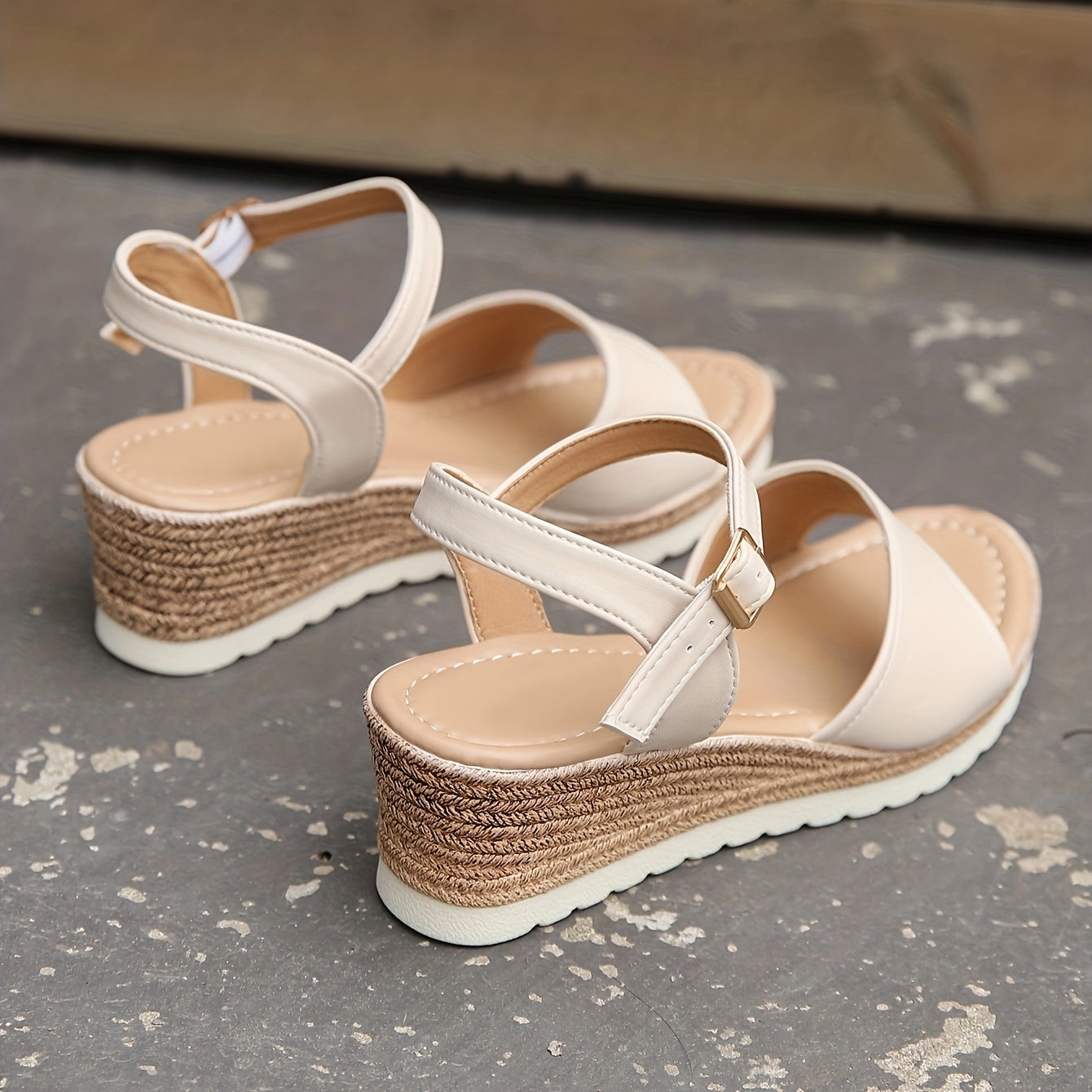 Women's Wedge Sandals Ankle Buckle Strap Platform Sandals