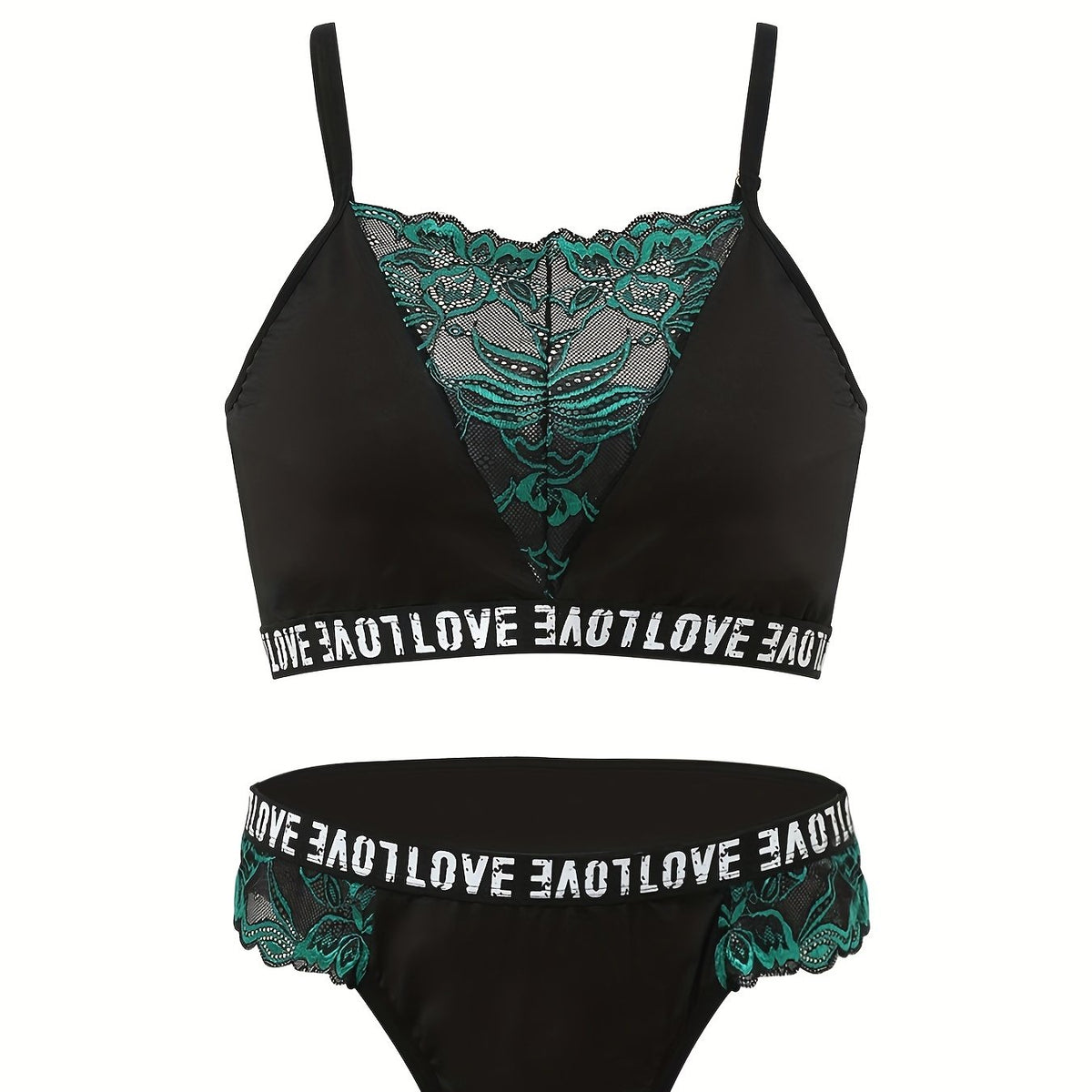  Lace Jacquard Lingerie Set