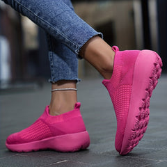 Thick Bottom Heighten Running Shoes Breathable Mesh Lightwei