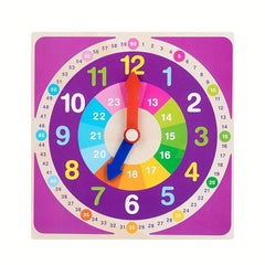 Wooden Educational Clock Toy for Kids - Time Learning Development Gift