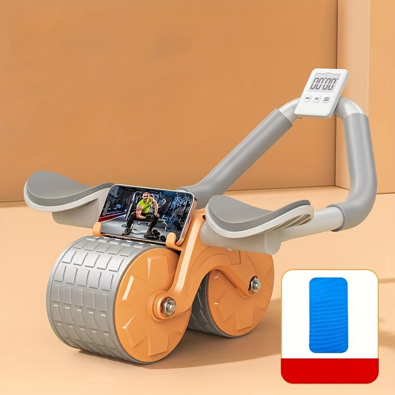 Ab Exercise Roller with Elbow Support and Timer