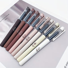8pcs Coffee Themed Quick Dry Gel Pens Soft Fine Tip for Note Taking Drawing