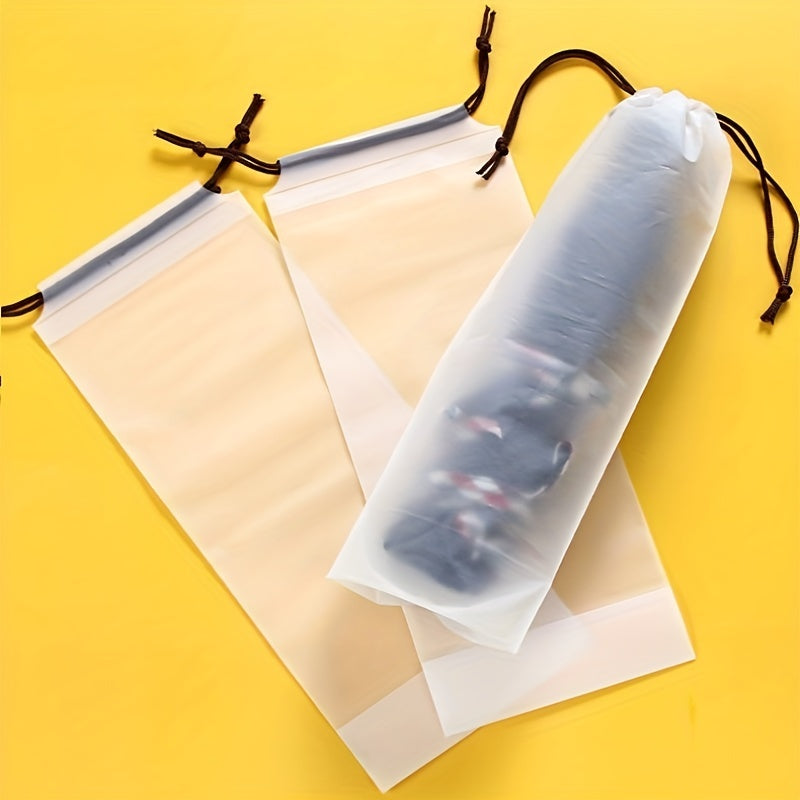 Matte Transparent Umbrella Storage Bag Drawstring Case Portable Organizer