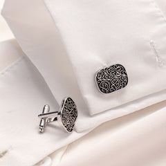 Roman Pattern Cufflinks for Men's Shirts