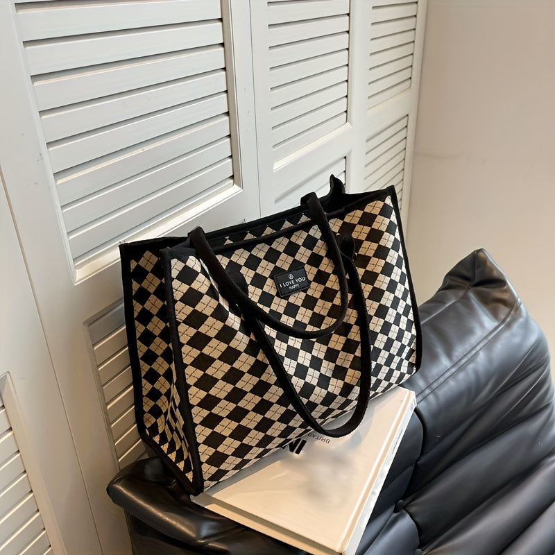 Large Capacity Tote Shoulder Bag Storage Bag For Work