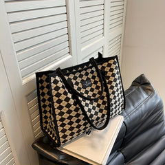 Large Capacity Tote Shoulder Bag Storage Bag For Work