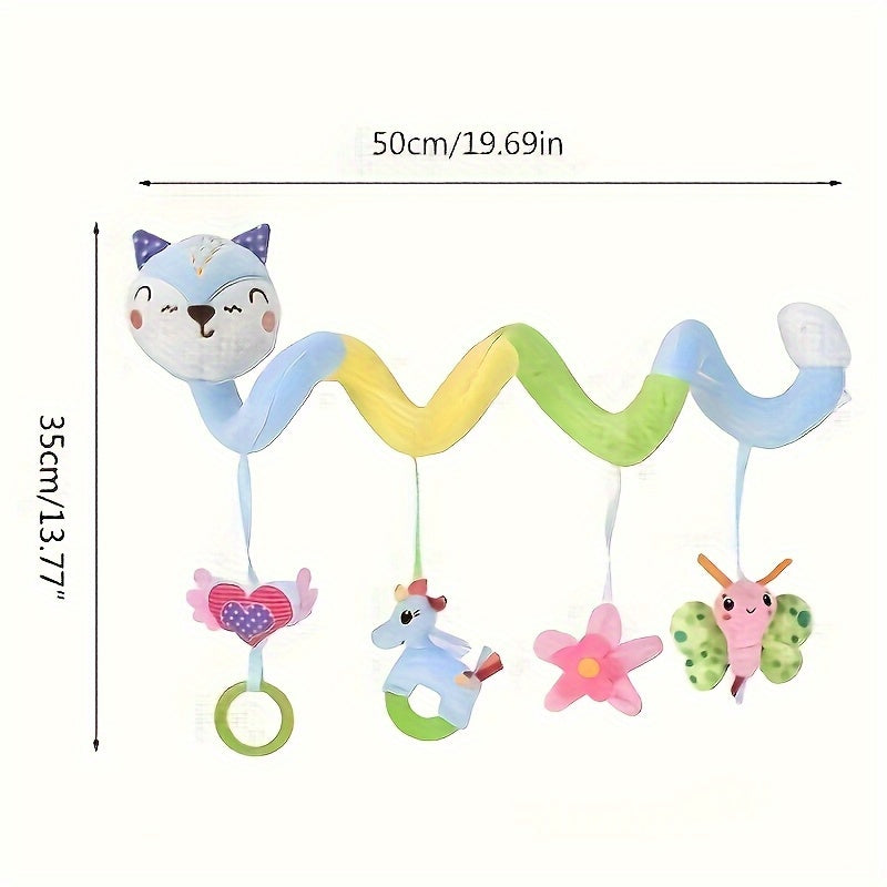 Spiral Stroller Toy for 0-6 Months with Plush Suspension