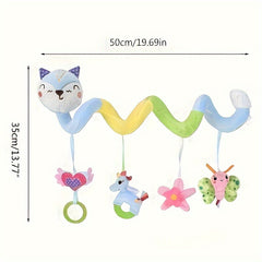 Spiral Stroller Toy for 0-6 Months with Plush Suspension