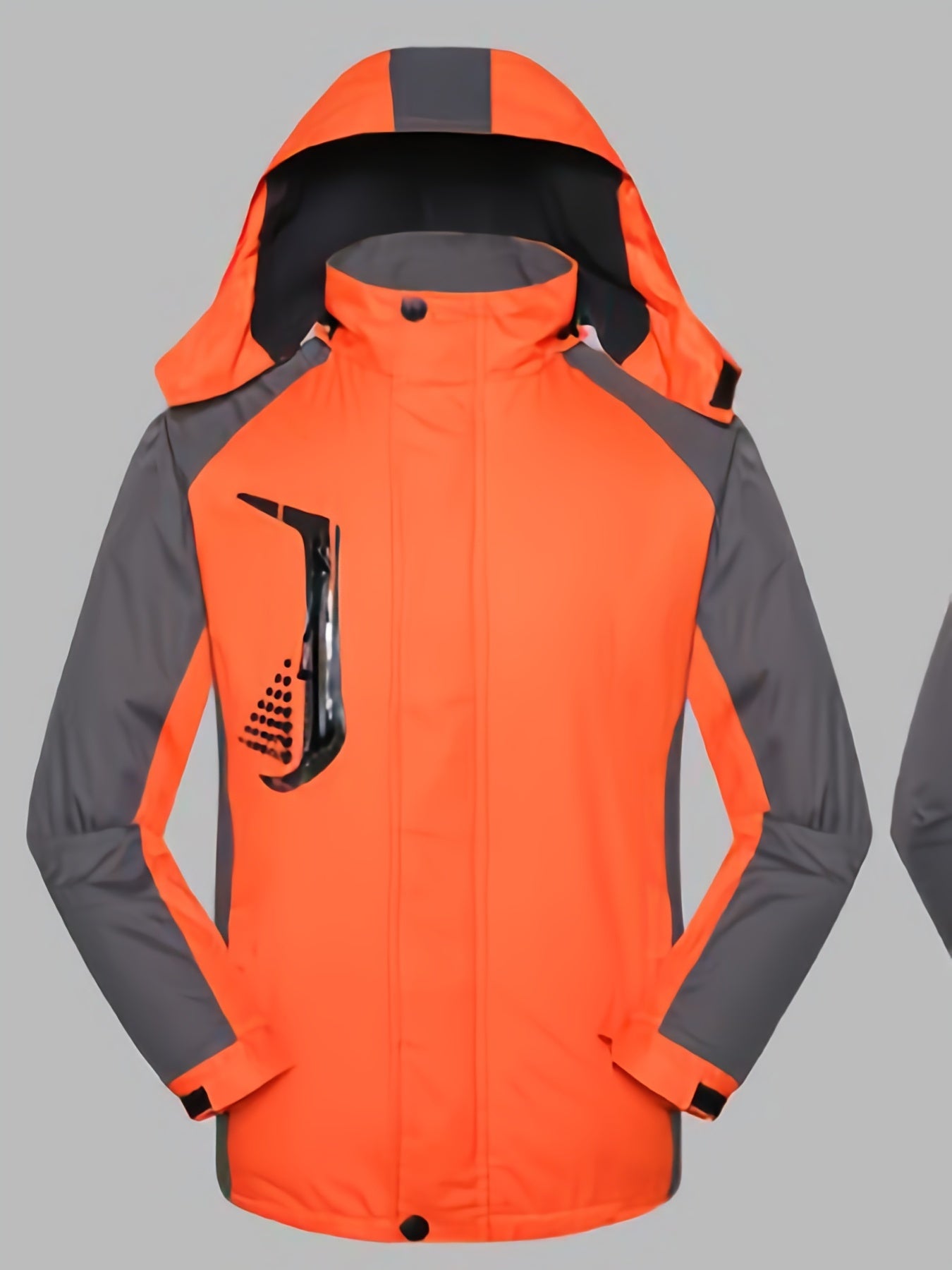 Men's Block Outdoor Casual Hooded Windbreaker Jacket