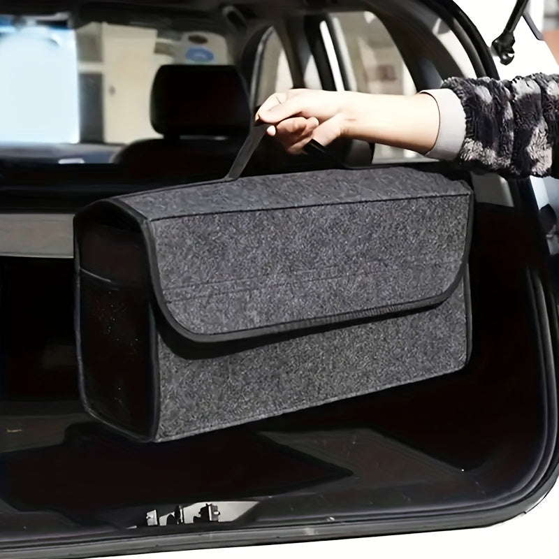 Woolen Felt Car Trunk Organizer Bag