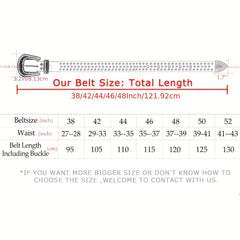 Bling Rhinestone Belt Western Cowboy Cowgirl Crystal Leather Jeans Dress