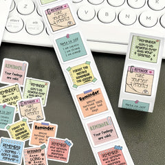 500 Decorative Reminder Note Stickers for Notebook, Envelope, Water Cup