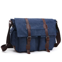 Large Capacity Canvas Messenger Bag for Men