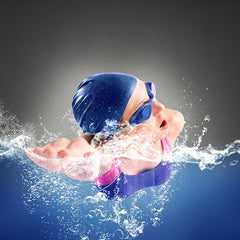 Professional Unisex Silicone Swimming Cap - Waterproof & Stretchable