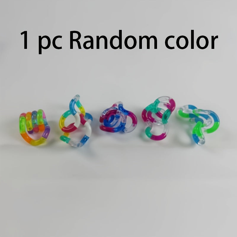 3pcs Stress Relief Twist & Transforming Toys Colorful Shapeshifting Fidget Toys