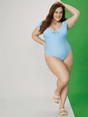  Vacay Swimsuit Cap Sleeve One Piece