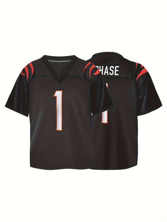Boys Breathable Rugby Jersey Athletic Football Shirt