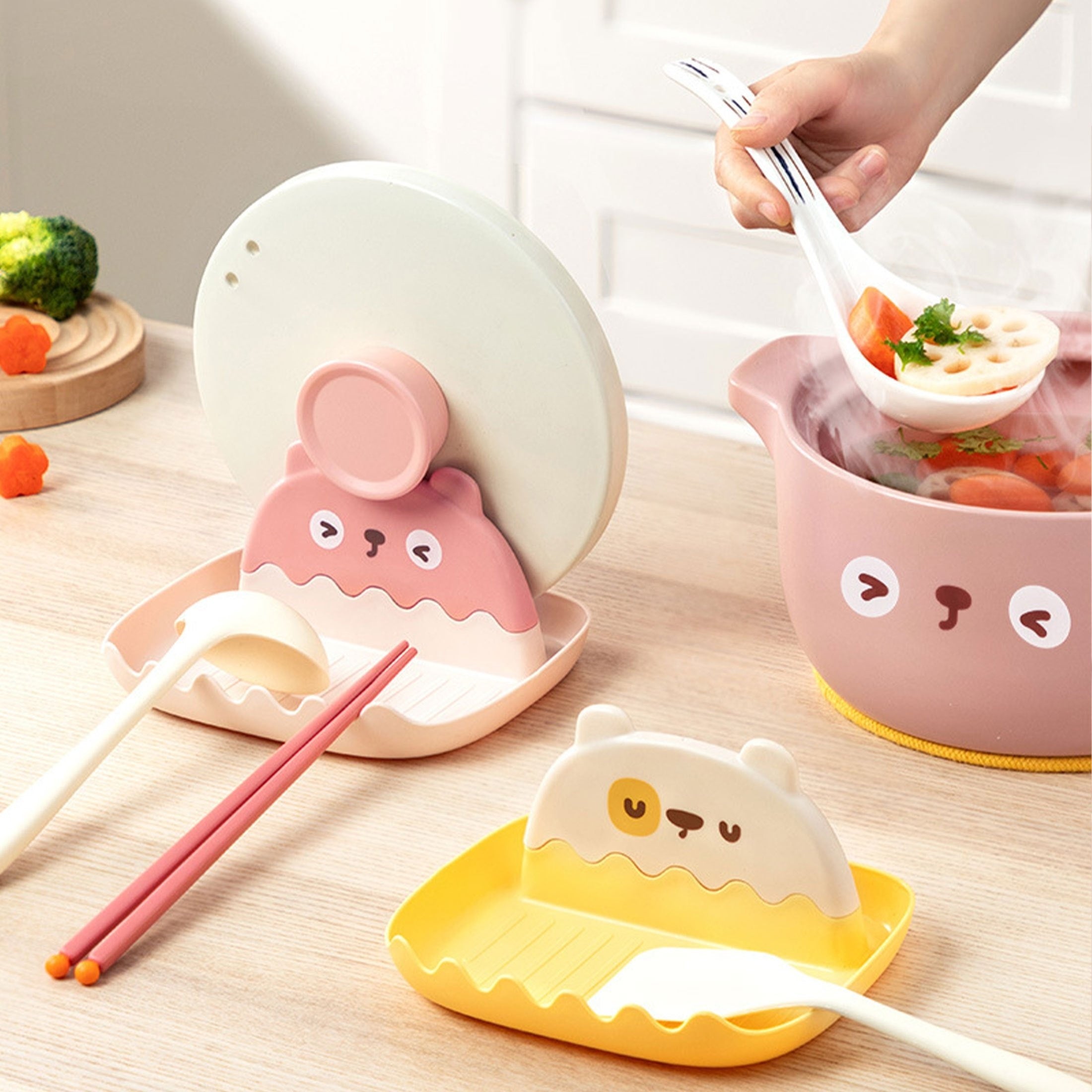 Utensil Rest With Drip Pad - Spoon & Spoon Holder - Kitchen Organizer