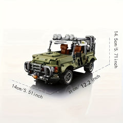 1080pcs Mountain Off road Car Model Building Block Set Surprise Easter Gift