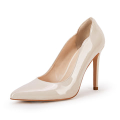 Women's Pointed Toe High Heels Patent Leather Stiletto Court Pumps
