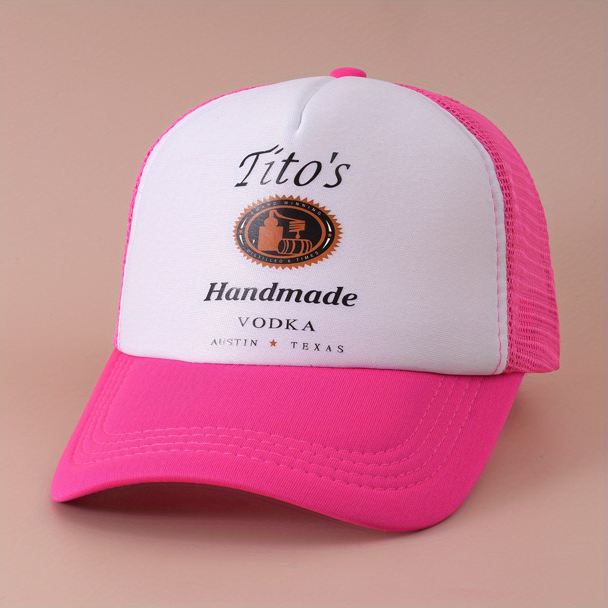 Vintage Printed Mesh Trucker Cap Lightweight Adjustable Dad Hat