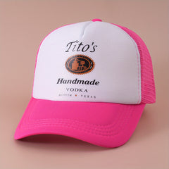 Vintage Printed Mesh Trucker Cap Lightweight Adjustable Dad Hat