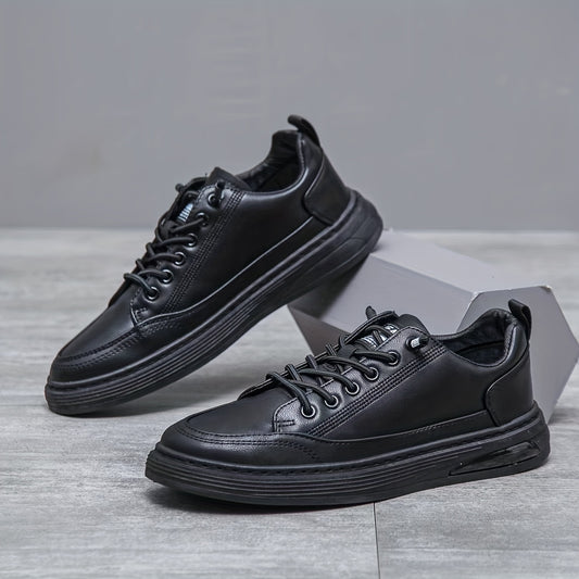 Men's Smart Casual Dress Shoes Lace-Up Anti-Skid Flat Driving Shoes