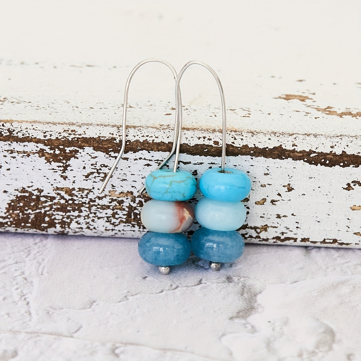 Boho Turquoise Bead Earrings
