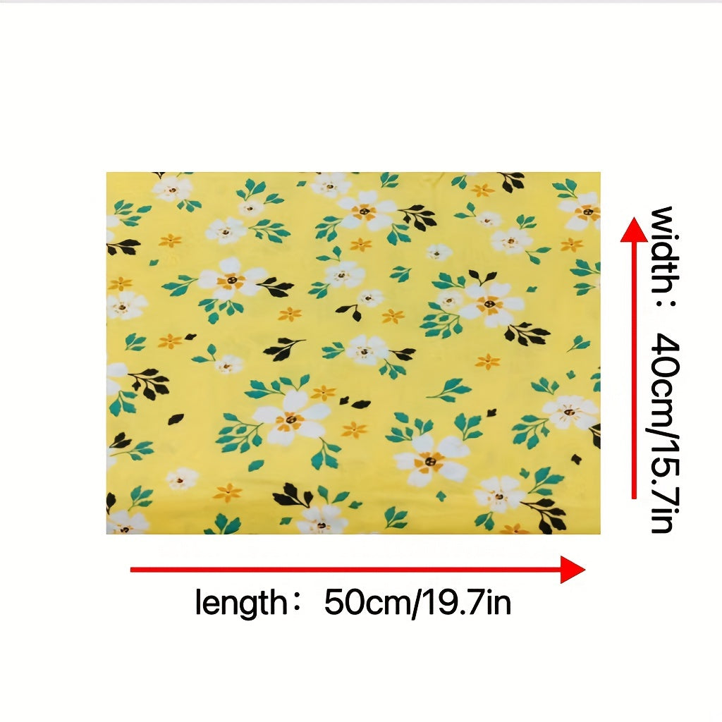 8pcs Multicolor Patchwork Fabric Cotton Sewing Floral DIY Doll