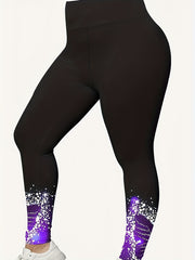  Glitter Butterfly High Rise Skinny Leggings