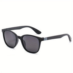 Men's Square Frame Sunglasses Coated Vintage Driving Mirrors