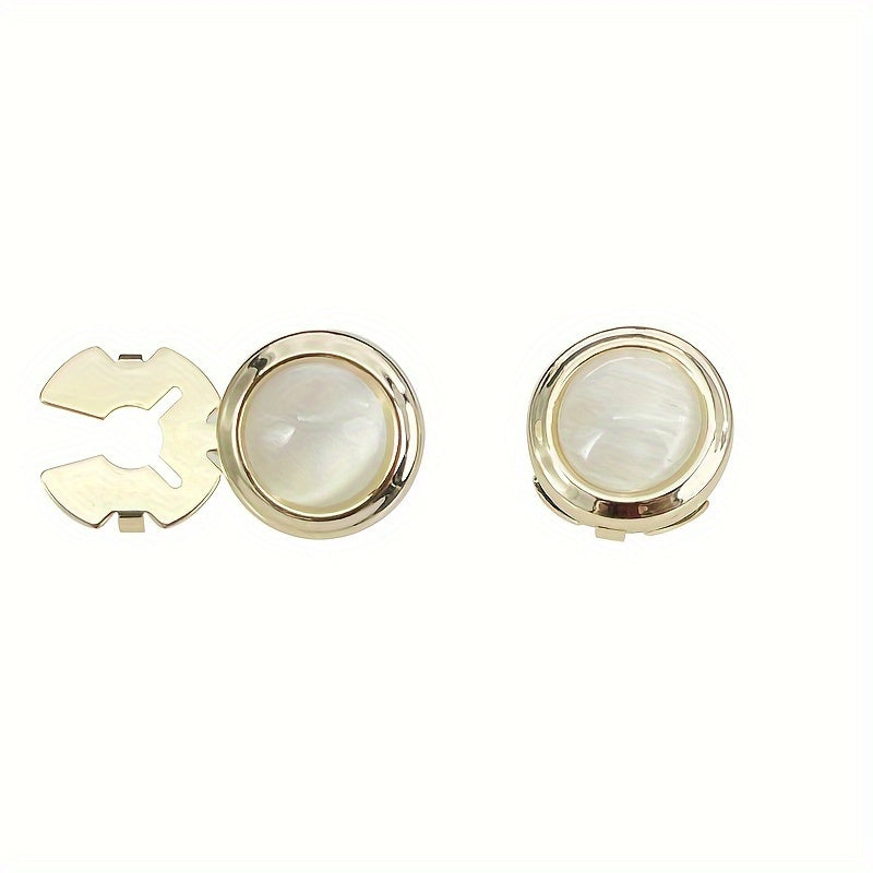 2pcs Button Decorative Box Shirt Cufflinks Accessories