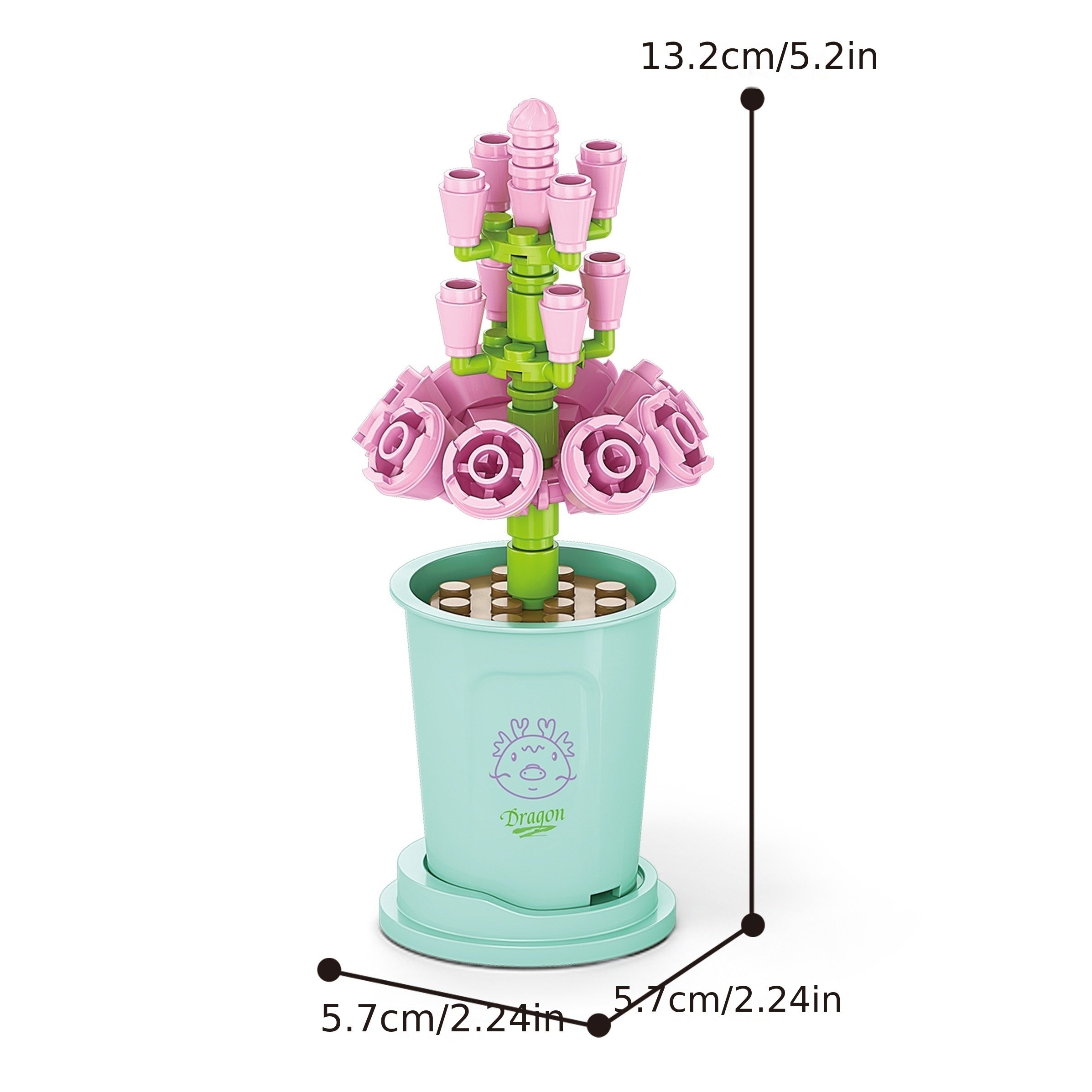 Creative Flower Building Block Toy - Home Decoration & Educational Gift