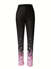  Floral Print High Stretch Leggings