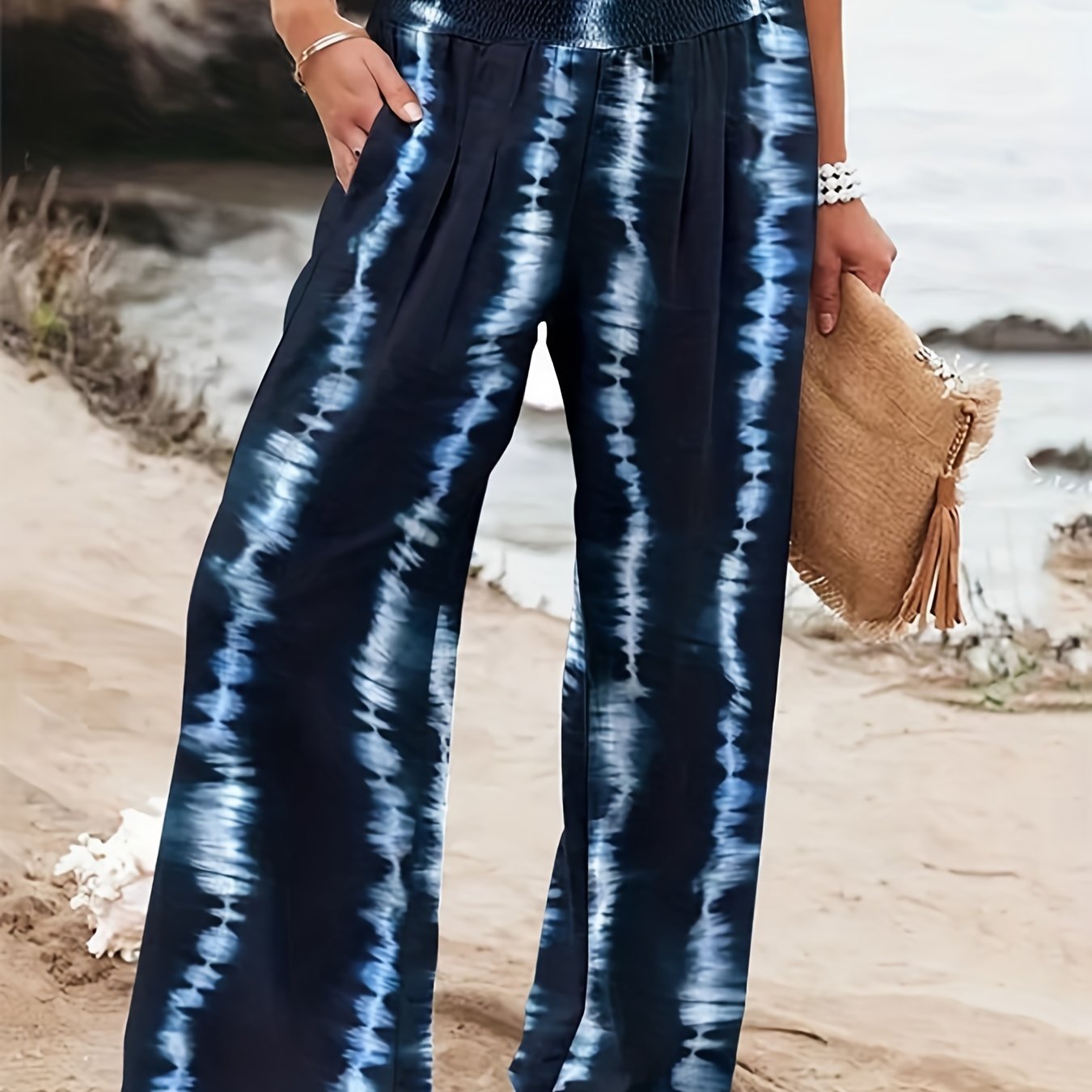  Tie Dye Wide Leg Pants
