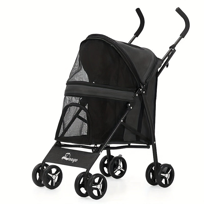 Pet Stroller - Lightweight & Foldable - Ideal for Small Dogs and Cats