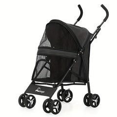 Pet Stroller - Lightweight & Foldable - Ideal for Small Dogs and Cats