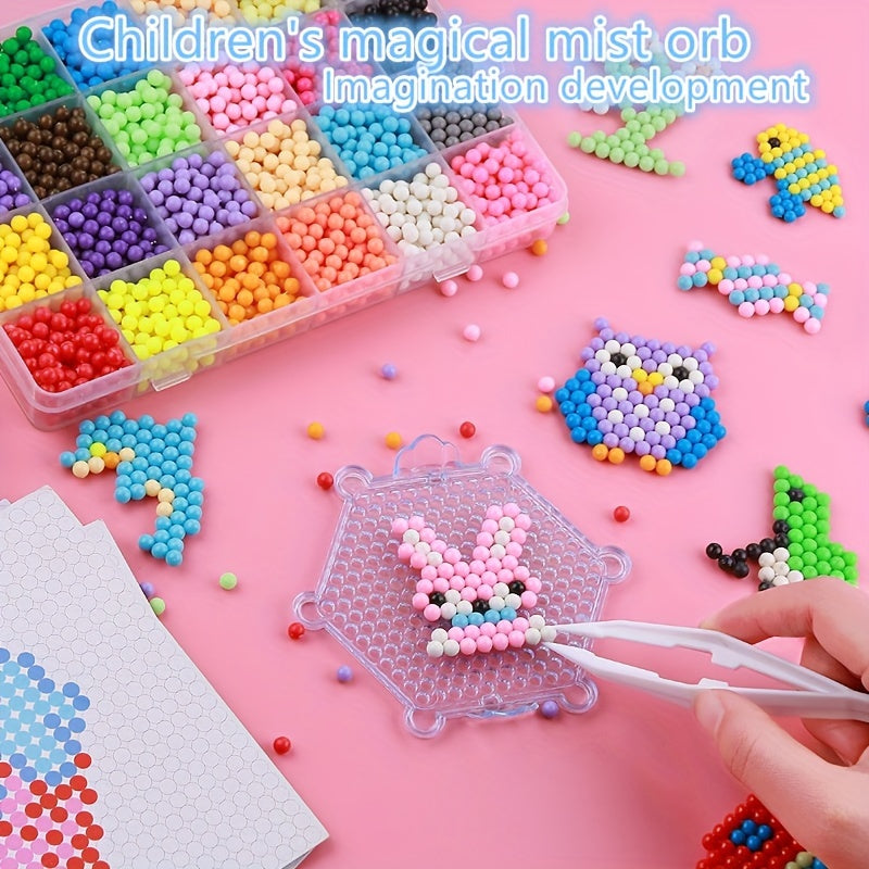 Water Mist Magic Bead Puzzle Toy for Kids DIY Craft