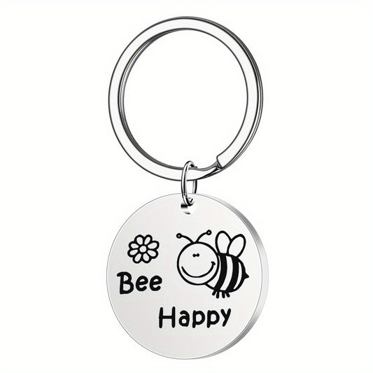 Boys Cartoon Bee Pendant Keychain Decorative Accessories Gift
