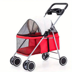 Foldable Pet Stroller For Small And Medium Pets